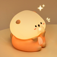 Squishy Silikon Baby Otter LED-Nachtlicht - Perfektes Geschenk für Kinder und Mädchen