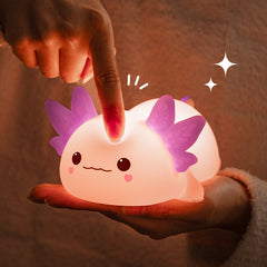 Axolotl LED Squishy Tap Tap Nachtlicht Lampe