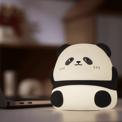 Veilleuse LED en silicone souple en forme de panda kawaii - Cadeau idéal