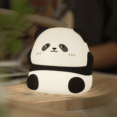 Veilleuse LED en silicone souple en forme de panda kawaii - Cadeau idéal