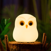 MeWaii® Squishy Silicone Little Owl LED Night Light - Perfect Gift for Kids and Girls