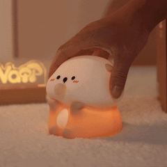 Squishy Silikon Baby Otter LED-Nachtlicht - Perfektes Geschenk für Kinder und Mädchen
