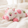 MeWaii® Strawberry Cow Weighted Stuffed Animal with Microwavable Heating Pad