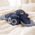 MeWaii® Blue Owl Weighted Stuffed Animal with Microwavable Heating Pad