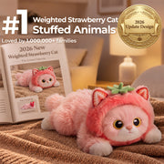MeWaii® Strawberry Cat Weighted Stuffed Animal
