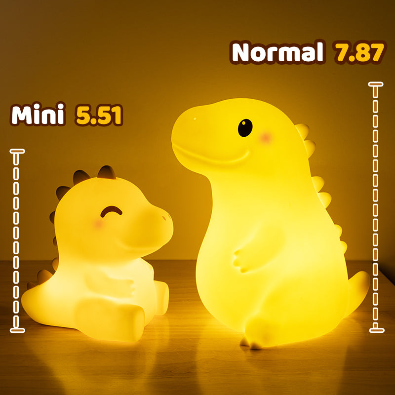 MeWaii® Squishy Silikon Smiley Riesen Dinosaurier LED Nachtlicht - Perfektes Geschenk für Kinder und Mädchen