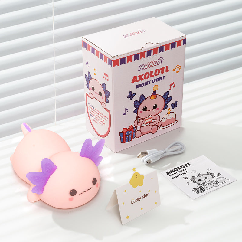 Mewaii® White Noise Axolotl Squish Night Light - Perfect Gift