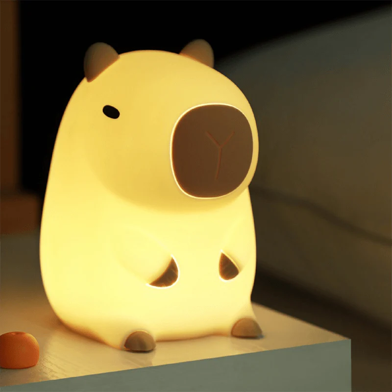 MeWaii® Capybara With Turtle LED Squishy Night Light For Gift USB Rechargeable Capybara Lamp