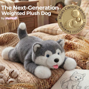 MeWaii® Alaskan Malamute Weighted Stuffed Animal with Microwavable Heating Pad