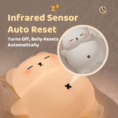 MeWaii® Breathing Bear Snuggly  Squishy Silicone Sleeping Companion Sound LED Night Light Perfect Gift