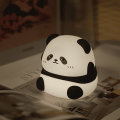 Veilleuse LED en silicone souple en forme de panda kawaii - Cadeau idéal