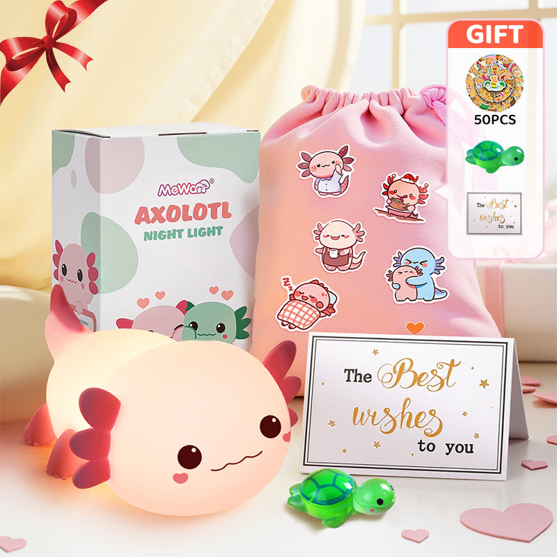 Mewaii® White Noise Axolotl Squish Night Light - Perfect Gift