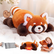 MeWaii® Red Panda Weighted Stuffed Animals with Microwavable Heating Pad
