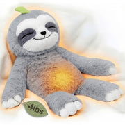MeWaii® 4lbs Sitting Sloth Weighted Stuffed Animal Built-In Heating - Cozy Gift for Kids & Adults