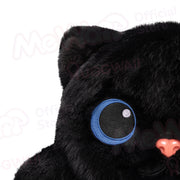 MeWaii® Black Cat Weighted Stuffed Animal with Microwavable Heating Pad