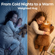 MeWaii® Scotland Highland Cow Weighted Stuffed with Microwavable Heating Pad Animal