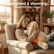 MeWaii® Bunny Weighted Stuffed Animal with Microwavable Heating Pad