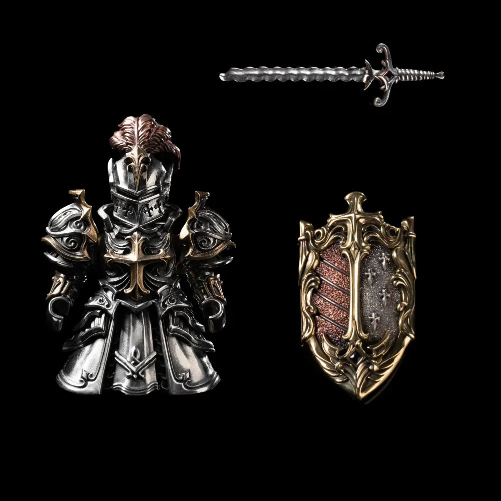 Crimson Templer Sammlerfigur Abnehmbare Bronze-Kupfer Ritterstatue