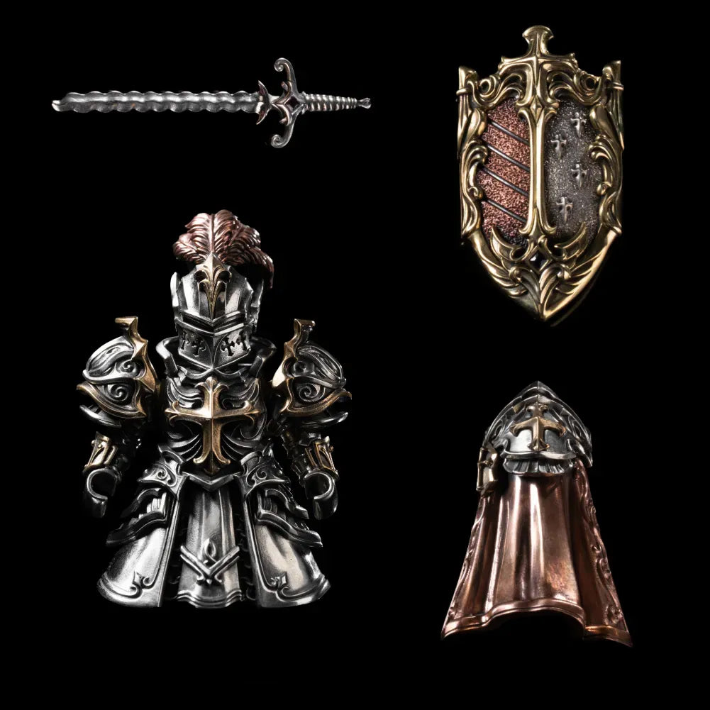 Crimson Templer Sammlerfigur Abnehmbare Bronze-Kupfer Ritterstatue