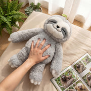 MeWaii® 4lbs Sitting Sloth Weighted Stuffed Animal Built-In Heating - Cozy Gift for Kids & Adults