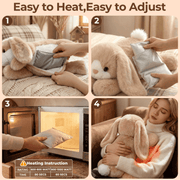 MeWaii® Bunny Weighted Stuffed Animal with Microwavable Heating Pad