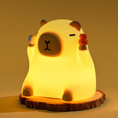MeWaii® Capybara Funny Sitting Silicone Squishy Night Light Perfect Gift