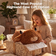 MeWaii® Lazy Highland Cow Weighted Stuffed Animal