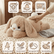 MeWaii® Bunny Weighted Stuffed Animal with Microwavable Heating Pad