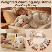 MeWaii® Bunny Weighted Stuffed Animal with Microwavable Heating Pad