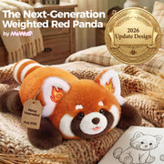 MeWaii® Red Panda Weighted Stuffed Animals with Microwavable Heating Pad