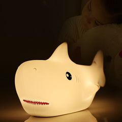 MeWaii® Quetschbares Silikon-Hai-LED-Nachtlicht – Perfektes Geschenk für Kinder und Mädchen