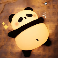MeWaii® Lying Lazy Panda Night Light LED Tap Lamp Best Gift for Baby and Girl