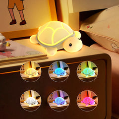 MeWaii® Squishy Silicone Cute Turtle LED Night Light - Perfect Gift for Kids and Girls