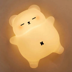 MeWaii® Breathing Bear Snuggly  Squishy Silicone Sleeping Companion Sound LED Night Light Perfect Gift