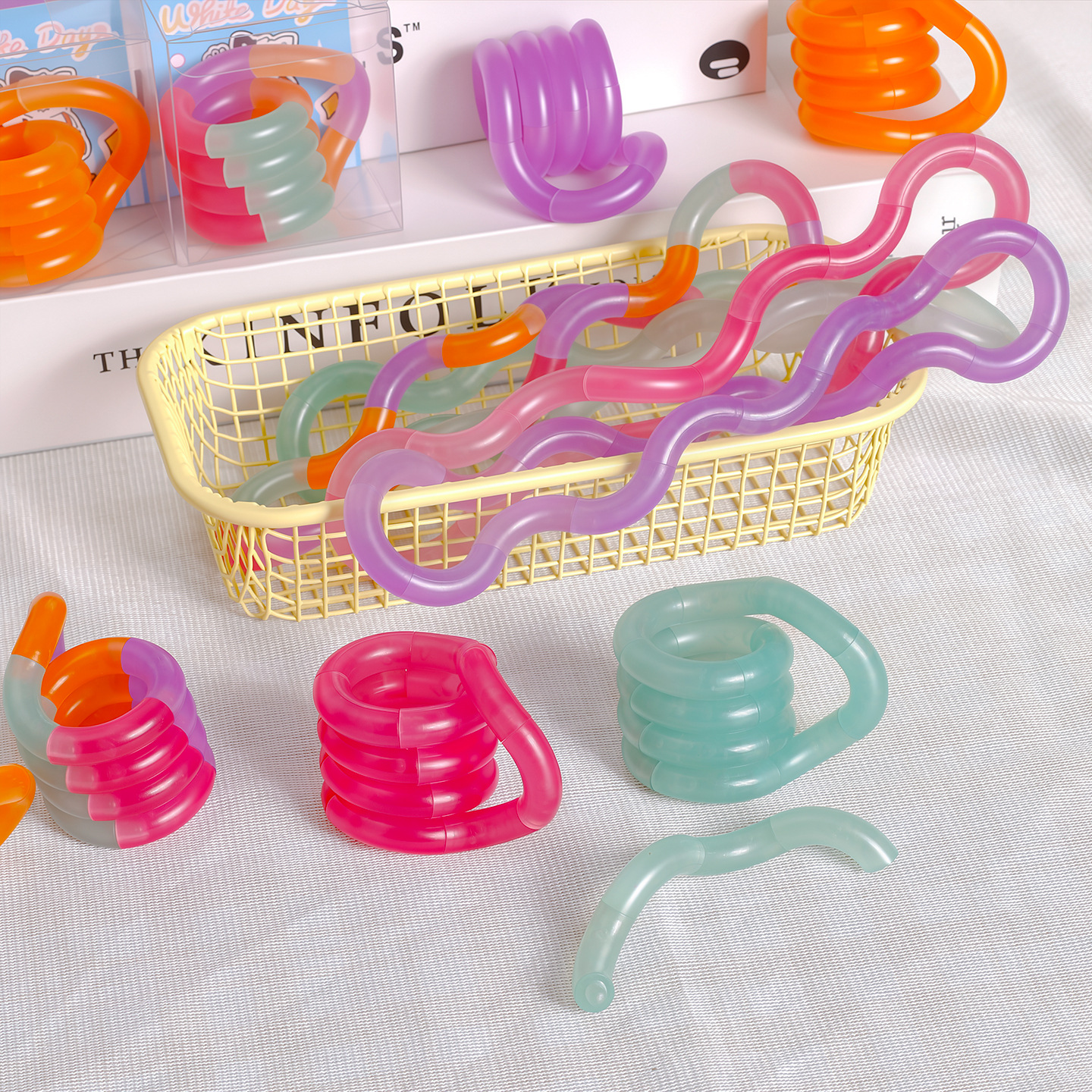 Kristall-Twist-Fidget-Spielzeug – Stressabbau-Ring für Fokus und Angstlinderung