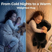 MeWaii® Black Cat Weighted Stuffed Animal with Microwavable Heating Pad