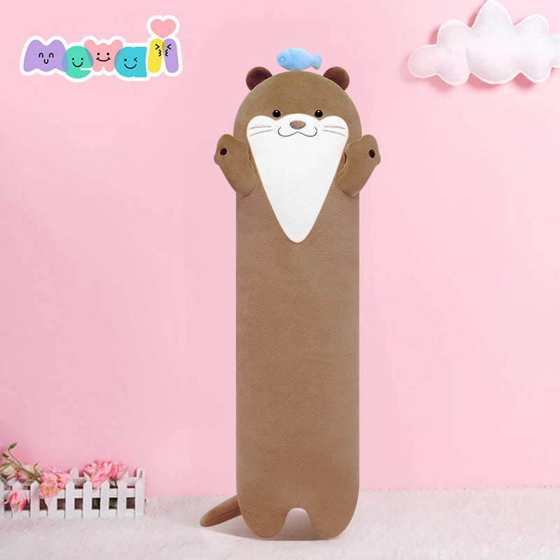 MeWaii® Loooong Family Original Design Fishy Otter Plush Long Stuffed Animal Kawaii Plush Pillow Squishy Toy