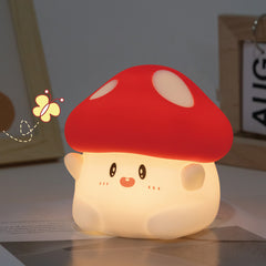MeWaii® Squishy Silicone Adorable Mushroom LED Night Light - Perfect Gift for Kids and Girls