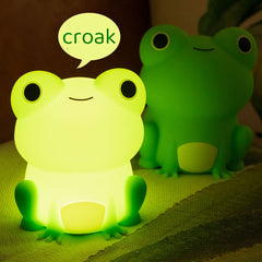 Veilleuse LED en silicone souple en forme de grenouille particulière – Cadeau idéal pour les enfants et les filles