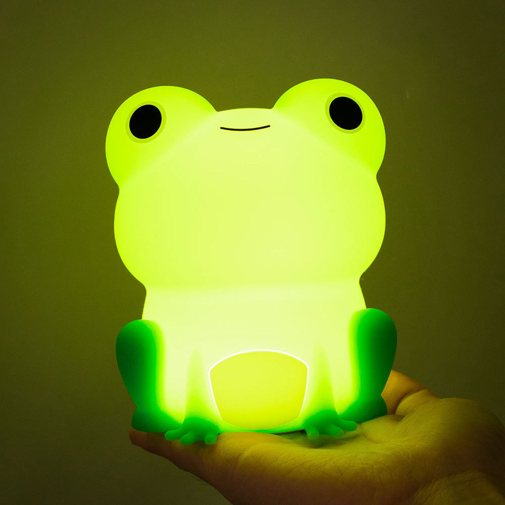 Veilleuse LED en silicone souple en forme de grenouille particulière – Cadeau idéal pour les enfants et les filles