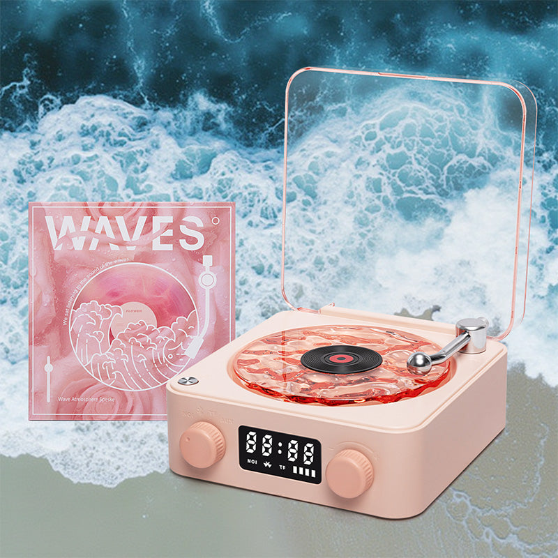 Premium Waves Retro Bluetooth Vinyl Record Player Light 🎁