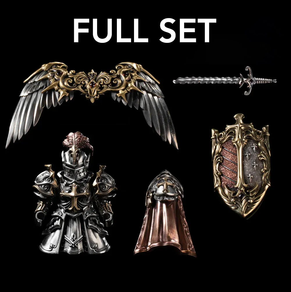 Crimson Templer Sammlerfigur Abnehmbare Bronze-Kupfer Ritterstatue