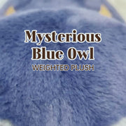 MeWaii® Blue Owl Weighted Stuffed Animal with Microwavable Heating Pad