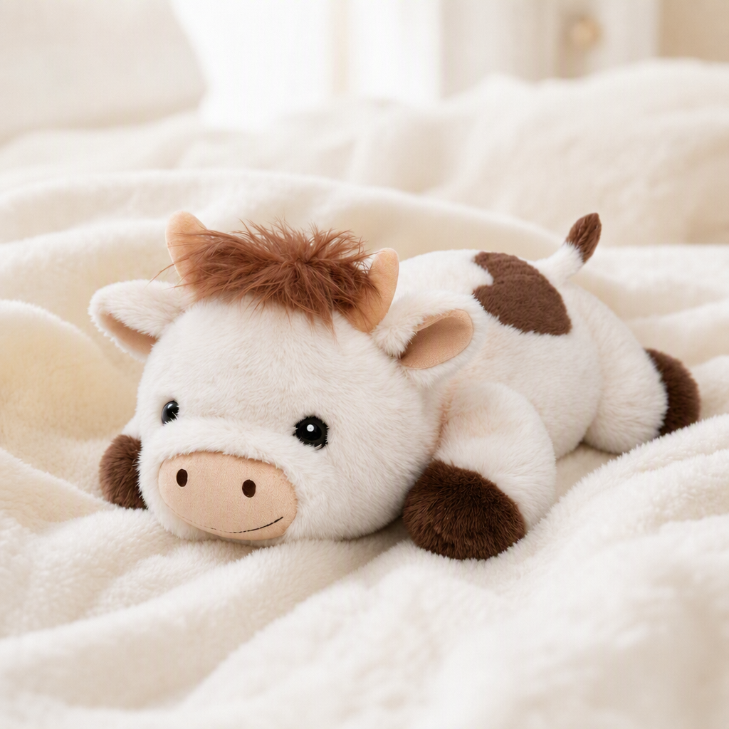 Highland Cow Weighted Stuffed Animal with Microwavable Heating Pad