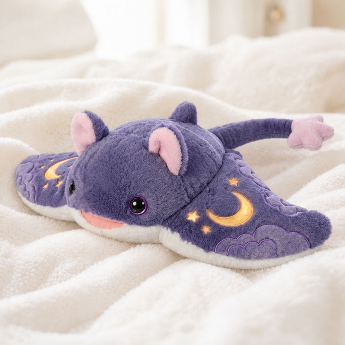 MeWaii® Ray Weighted Stuffed Animal with Microwavable Heating Pad