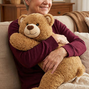 Mewaii® Brown Bear Weighted Stuffed Animal with Microwavable Heating Pad