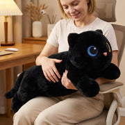 MeWaii® Black Cat Weighted Stuffed Animal with Microwavable Heating Pad