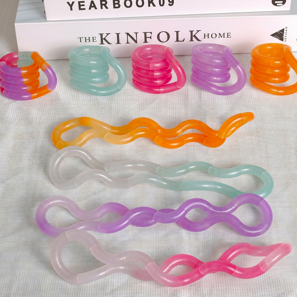Kristall-Twist-Fidget-Spielzeug – Stressabbau-Ring für Fokus und Angstlinderung