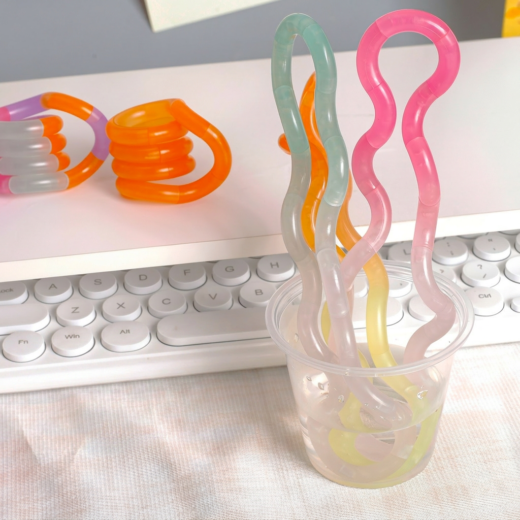 Kristall-Twist-Fidget-Spielzeug – Stressabbau-Ring für Fokus und Angstlinderung